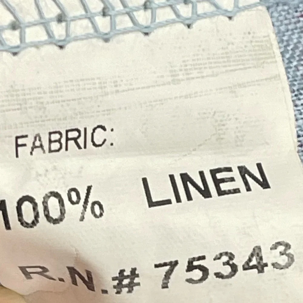 Bellambra size large blue floral print linen dress